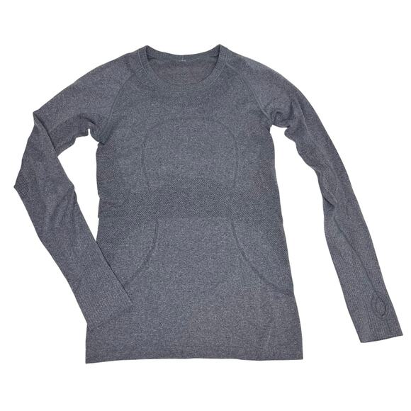 Lululemon Women’s Long Sleeve Swiftly Tech Gray Crew Neck Shirt 6 - Picture 1 of 10